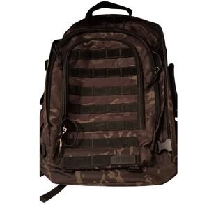 Highland Tactical Rumble Backpack Black Camo Army Military School